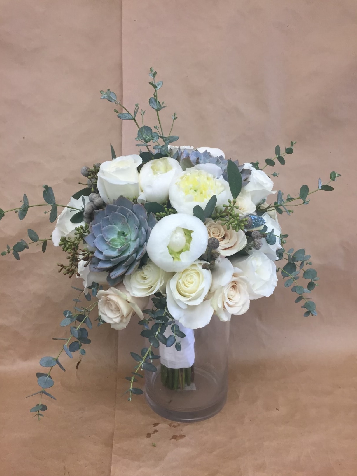 roses and succulents